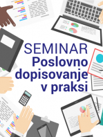 Seminar: Poslovno dopisovanje v praksi