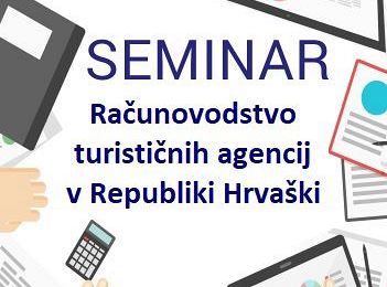 Seminar: Računovodstvo turističnih agencij v Republiki Hrvaški