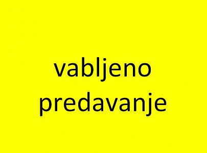 Vabljeno predavanje:  Nadzor nad škodljivimi dejavniki na delovnem mestu in v okolju